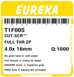 T1F005 - Cut Screw -T1F005_Label_T